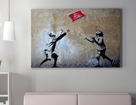 Wallity Lienzo Decorativo Banksy WY09 50 x 70 cm